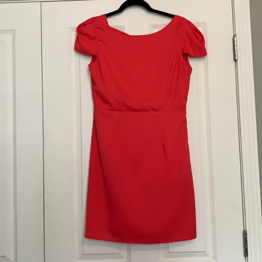 Pink cap sleeve mini dress